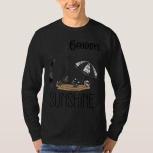 T-shirt Goth Été esthétique Grunge Gothic Beach Parapluie