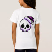T-Shirt Goth fille mignonne violet et noir Noël gothique (Dos)