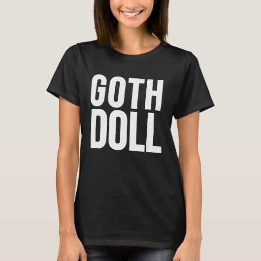T-shirt Goth Goth Doll (Devant)