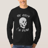 T-shirt Goth Im Morte Crâne Goth Satanic Punk Rock Spock (Devant)