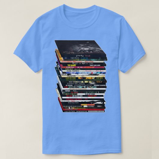 T-shirt Goth Music CDVinyl Stack (Design devant)