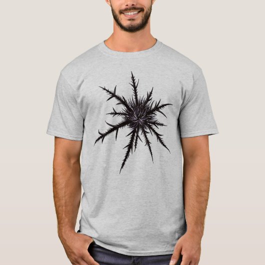 T-shirt Goth Nature Lover Thistle (Devant)