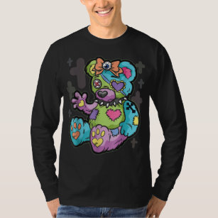T-shirt Goth Pastel Teddy Bear Gothique Kawaii Voodoo Plus