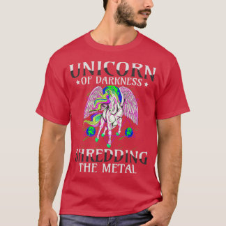 T-shirt Goth Rock Satan Unicorn Festivals Métal de la mort