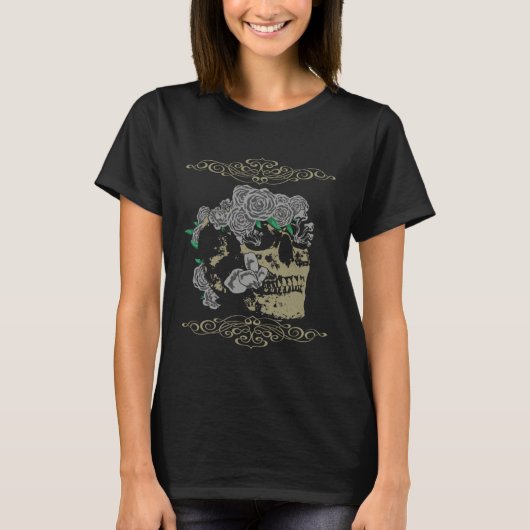 T-shirt Goth Skeleton (Devant)