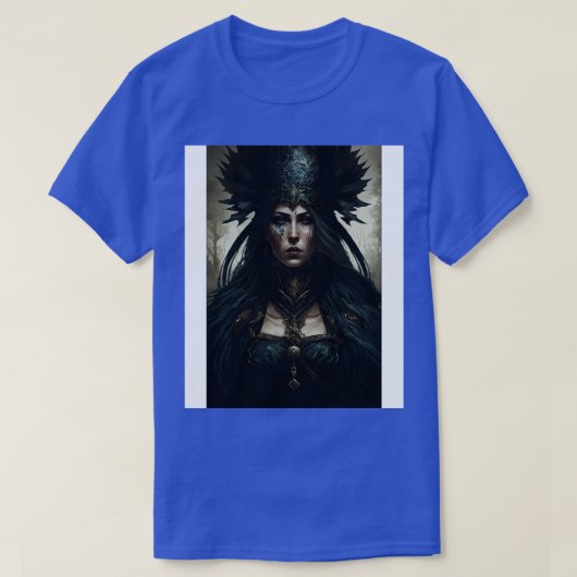 T-shirt Goth Style Tarot High Priestess 3 (Design devant)