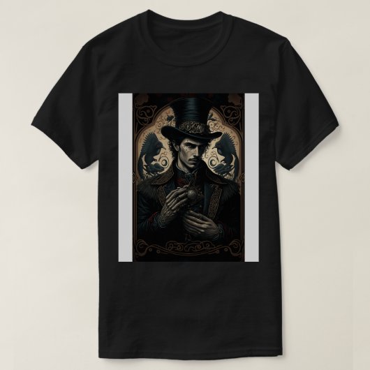 T-shirt Goth Style Tarot Magicien 1 (Design devant)