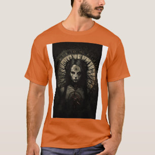 T-shirt Goth Style Tarot sinistre Roue De Fortune 4