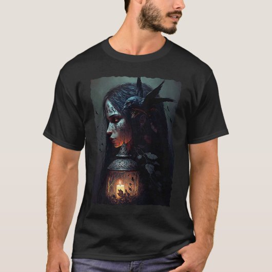 T-shirt Gothic Fairycore Aesthetic Dark Horror Grunge (Devant)