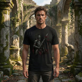 T-shirt Gothic Knight of the Bleeding Rose Dark Fantasy