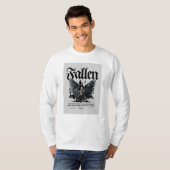 T-shirt gothique Angel Skeleton Fallen (Devant entier)
