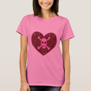 T-shirt gothique brisé de coeur