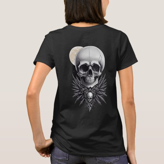 T-shirt gothique crâne (Dos)
