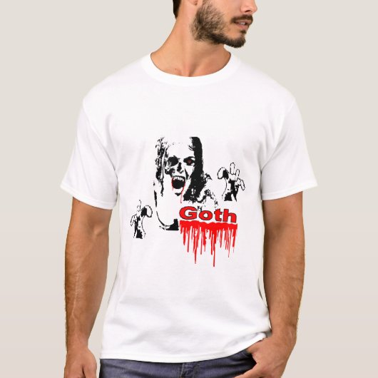 T-shirt gothique de vampire (Devant)
