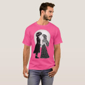 T-shirt Gothique Emo Enfants Kiss Valentine's Day (Devant entier)