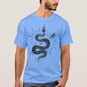 T-shirt Gothique Flèche serpent Magie Wicca Satan Occulte