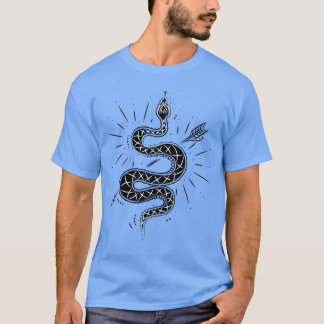 T-shirt Gothique Flèche serpent Magie Wicca Satan Occulte