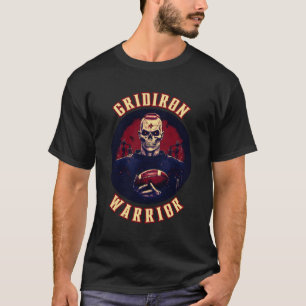 T-shirt Gothique Gothique Gridiron Guerrier Football Jouer