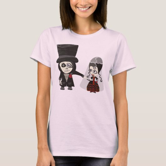 T-shirt Gothique Juste Marié (Devant)