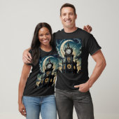 T-shirt Gothique Moonlit Clocktower Art Tee (Unisexe)