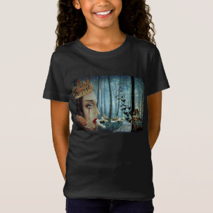T-Shirt Gothique Surréaliste Unique Collage Triste Reine d