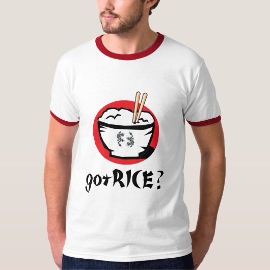 T-shirt gotRICE ? Bol de riz japonais pour des blancs (Devant)