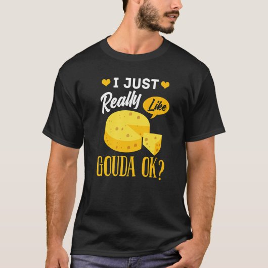 T-shirt Gouda Cheese Smoked Queso Slices Shredded (Devant)