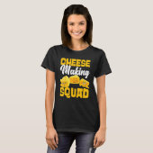 T-shirt Gouda Fromage de fabrication Squad (Devant entier)