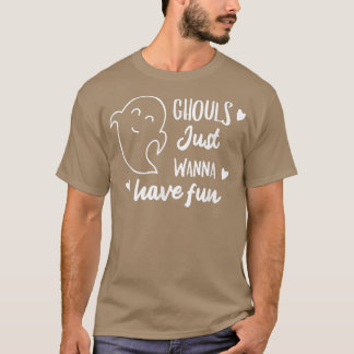 T-shirt Gouls Juste Veux Avoir Un Amusant Ghost Funny Coeu