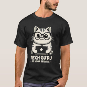 T-shirt Gourou de la Tech à Votre Service drôle geek Suppo