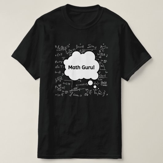 T-shirt Gourou des maths – Équation drôle de professeur de (Design devant)