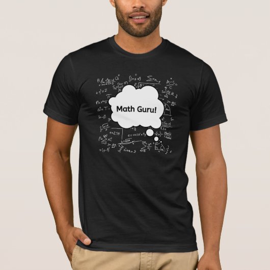 T-shirt Gourou des maths – Équation drôle de professeur de (Devant)