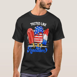 T-shirt Goûté Comme La Crème De Glace Liberté 4 juillet Po