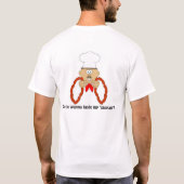 T-shirt Goûtez ma saucisse ? (Dos)
