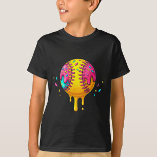 T-shirt Goutte de glace avec paillettes Dégoulinade douce