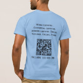 T-shirt Gouttes d'eau Code Qr Nettoyage haute pression (Dos)