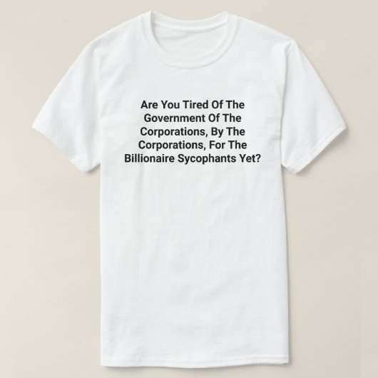 T-shirt Gouvernement Des Sociétés, Par Le................. (Design devant)