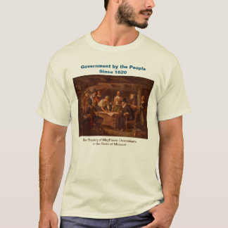 T-shirt Gouvernement descendant de Mayflower par le peuple
