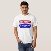 T-shirt Gouverneur 2018 de Greg Abbott le Texas (Devant entier)