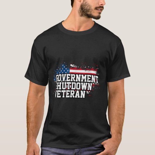 T-shirt Government Shutdown Veteran (Devant)