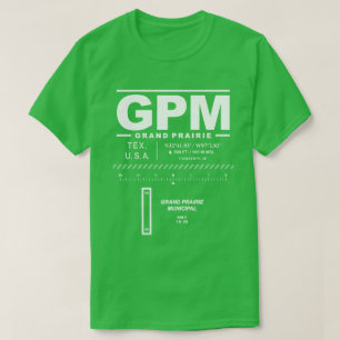 T-shirt GPM de l'aéroport municipal de Grand Prairie