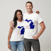 T-shirt GPS Coordinates of Holland Michigan (Unisexe)
