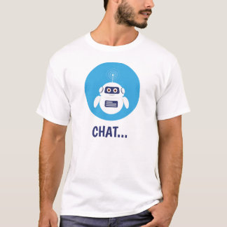 T-shirt GPT Chatbot - Robot with Artificial Intelligence