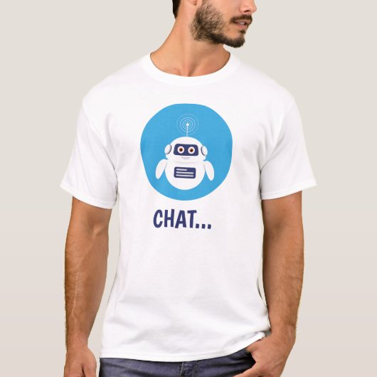 T-shirt GPT Chatbot - Robot with Artificial Intelligence (Devant)