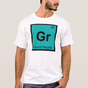 T-shirt Gr - Grand Rapids Michigan Symbole de la ville de