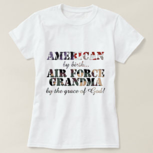 T-shirt Grâce de Dieu de grand-maman de l'Armée de l'Air