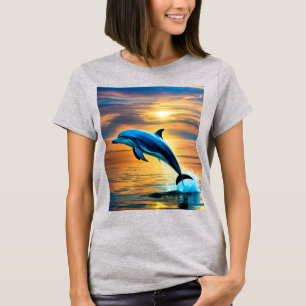 T-shirt Grâce de l'océan : la glisse d'un dauphin