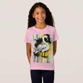T-Shirt Grâce dorée en monochrome (Devant entier)