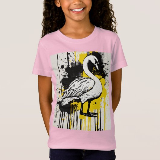 T-Shirt Grâce dorée en monochrome (Devant)