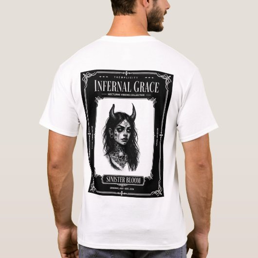 T-shirt Grâce infernale Fleur sinistre (Dos)